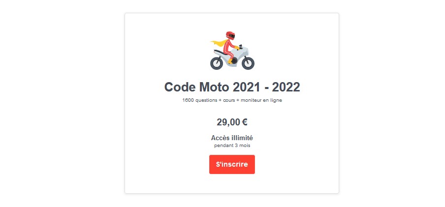 cours de code moto 2022